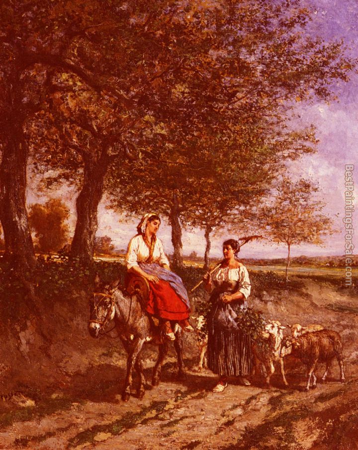 Jules Jacques Veyrassat Paintings for sale